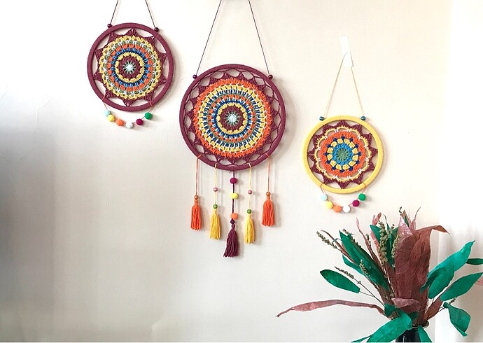 Düş kapanı mandala duvar süsü