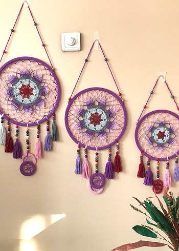 Mandala Düş Kapanı Duvar Süsü Seti