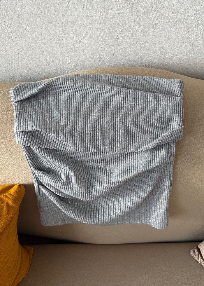 Straplez bluz - Görsel 3