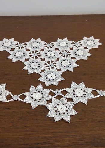 İğne oyası havlu ve bohça kenarı - Görsel 2