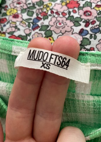 Mudo Yeşil Kareli Elbise