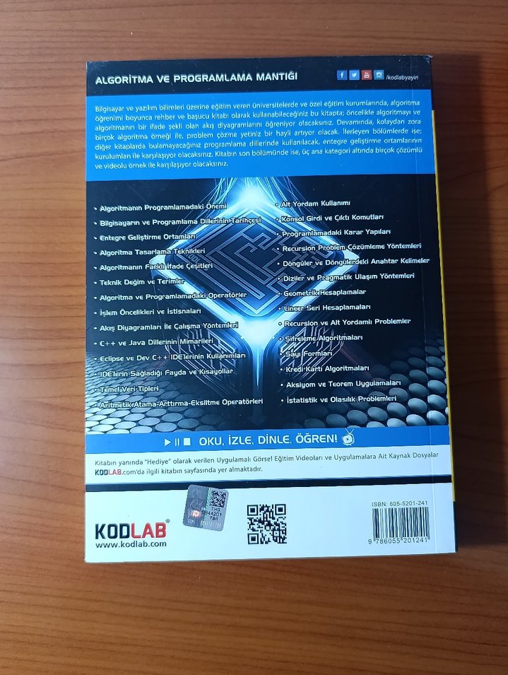 Algoritma ve Programlama Mantığı Kitabı - Görsel 2