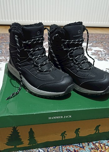 Hammer Jack Siyah Bağcıklı Unisex Outdoor Kar Botu - Görsel 3