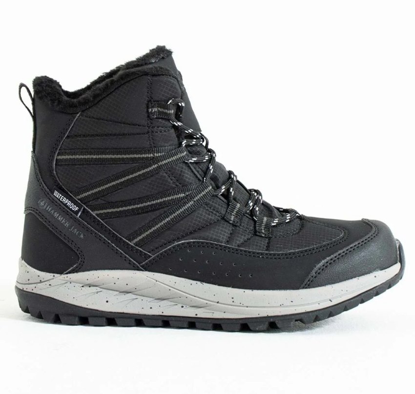 Hammer Jack Siyah Bağcıklı Unisex Outdoor Kar Botu - Görsel 2