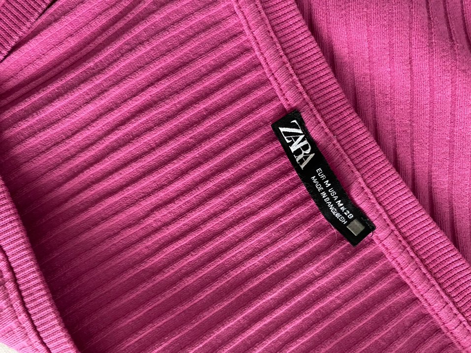 Pembe Kadın Triko Uzun Kollu Bluz - Görsel 4