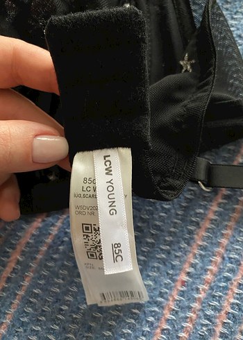 Nakışlı Siyah sutyen - Görsel 3