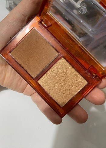 Pastel Bronzer & Highlighter Set - Açık Bej - Görsel 2