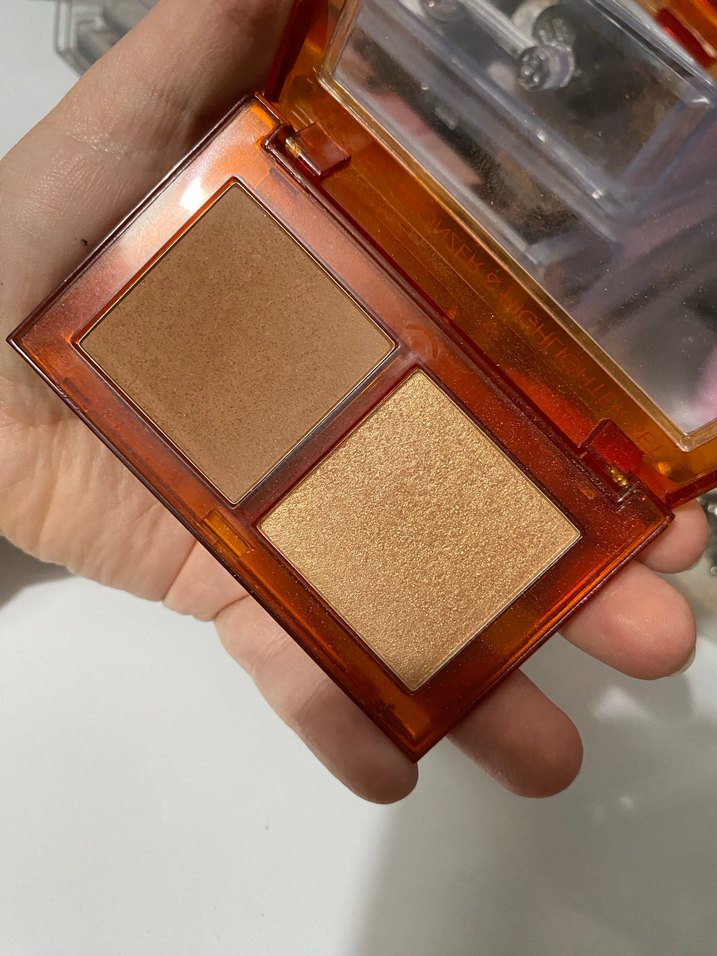 Pastel Bronzer & Highlighter Set - Açık Bej - Görsel 2