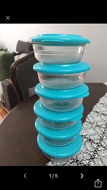 Tupperware kristalin kase 275ml 6 adet
