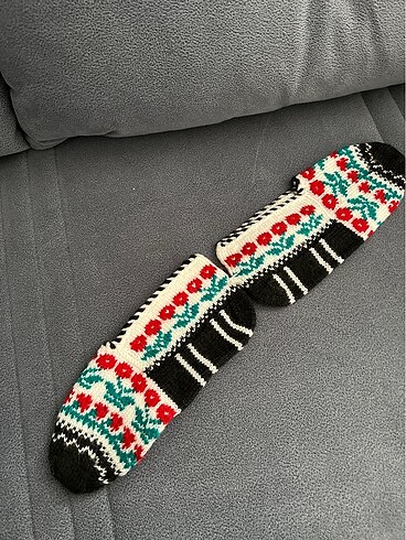 m Beden siyah Renk Patik el emeğidir