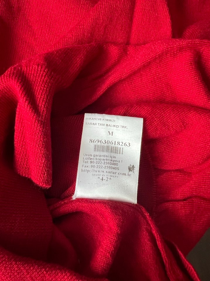 Sarar balıkçı yaka erkek kazak M beden - Görsel 5