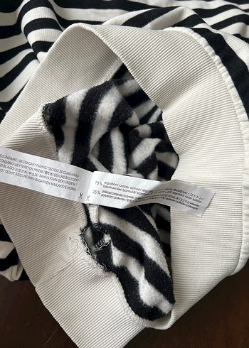 Zara çizgili sw S beden - Görsel 7