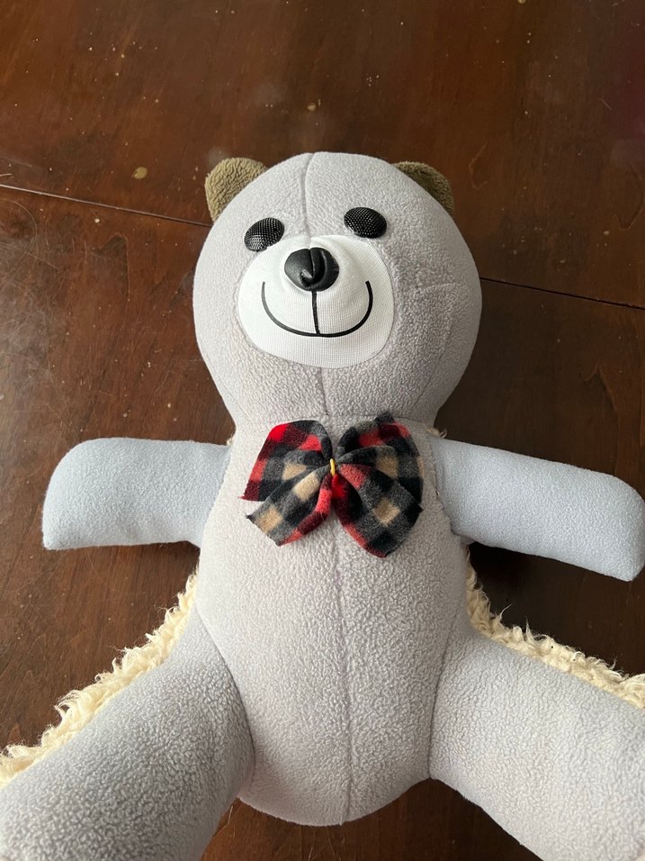 Gri Peluş Ayıcık Oyuncak - Görsel 2