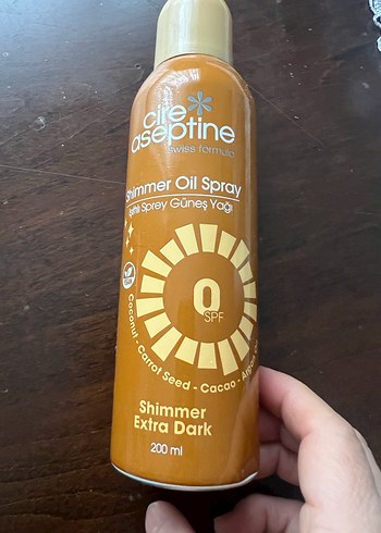 Cire Aseptine Shimmer Extra Dark Güneş Yağı 200ml - Görsel 3