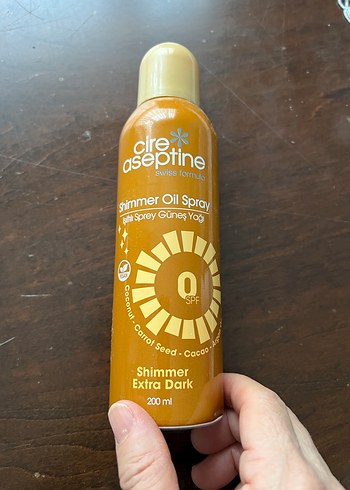 Cire Aseptine Shimmer Extra Dark Güneş Yağı 200ml - Görsel 2