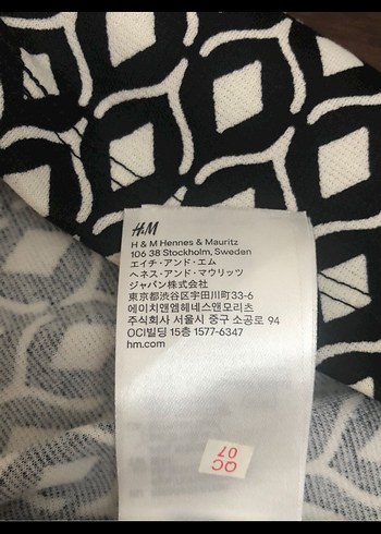 m Beden siyah Renk H&M kadın elbise M beden