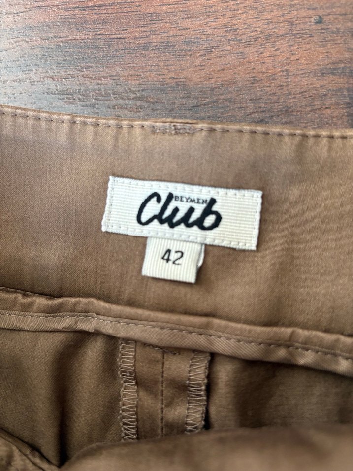 Bej Kadın Pantolon - Görsel 4