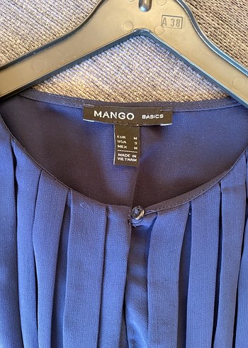 Lacivert Pilili Kadın Bluz - Görsel 4