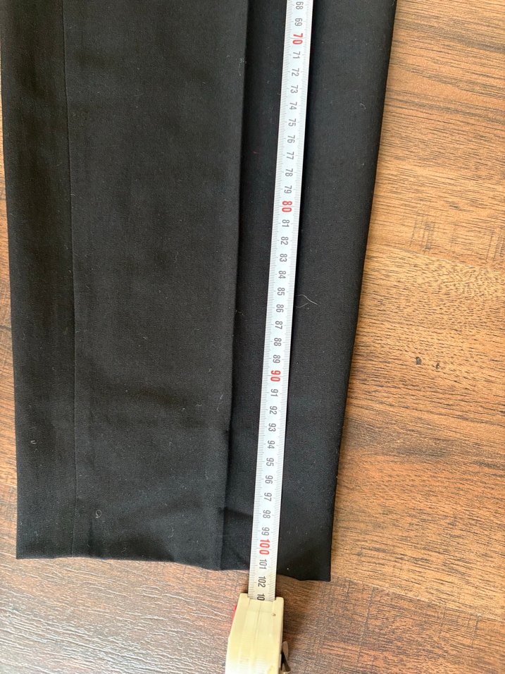 Kadın Siyah Pilili Kumaş Pantolon - Görsel 3