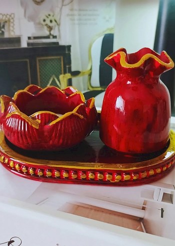 Beden çeşitli Renk 3'lü el yapımı dekoratif set