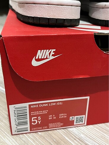 38 Beden siyah Renk Nike dunk low panda