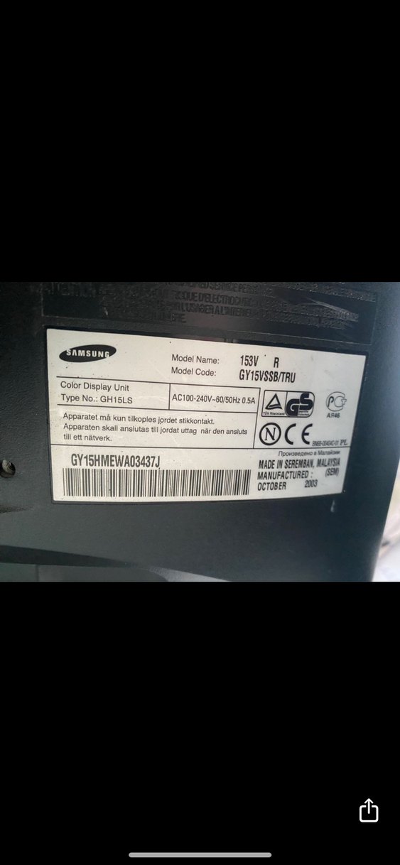 Siyah Samsung SyncMaster 153v Monitör - Görsel 3