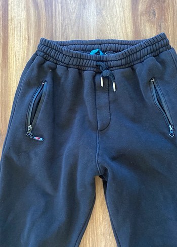 Erkek Siyah Fermuarlı Rahat Sweatpant - Görsel 3