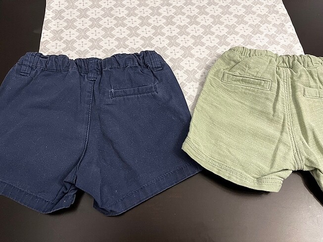 6-9 Ay Beden lacivert Renk 2?li H&M Chino Şort 6-9 Ay