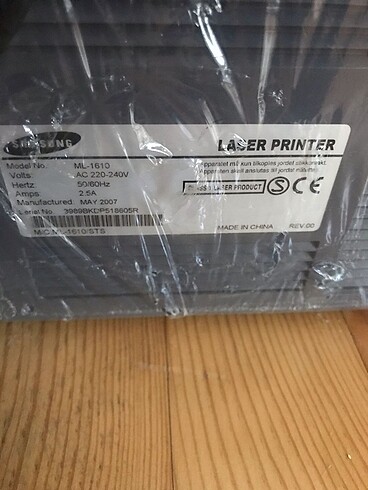 Beden ARIZALI Samsung ML-1610 Lazer Yazıcı Tek Renk