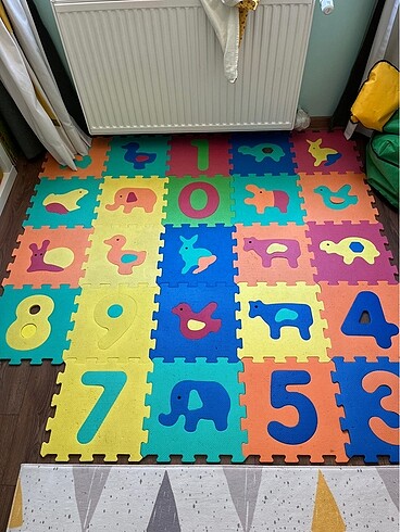 24?lü yer oyun karoları köpük. 32x32 karo