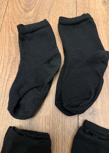 6 Adet Siyah Soket Çorap 26-29 - Görsel 2