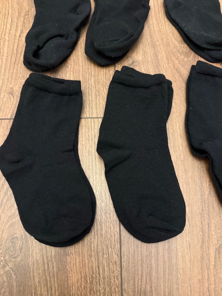 6 Adet Siyah Soket Çorap 26-29 - Görsel 4