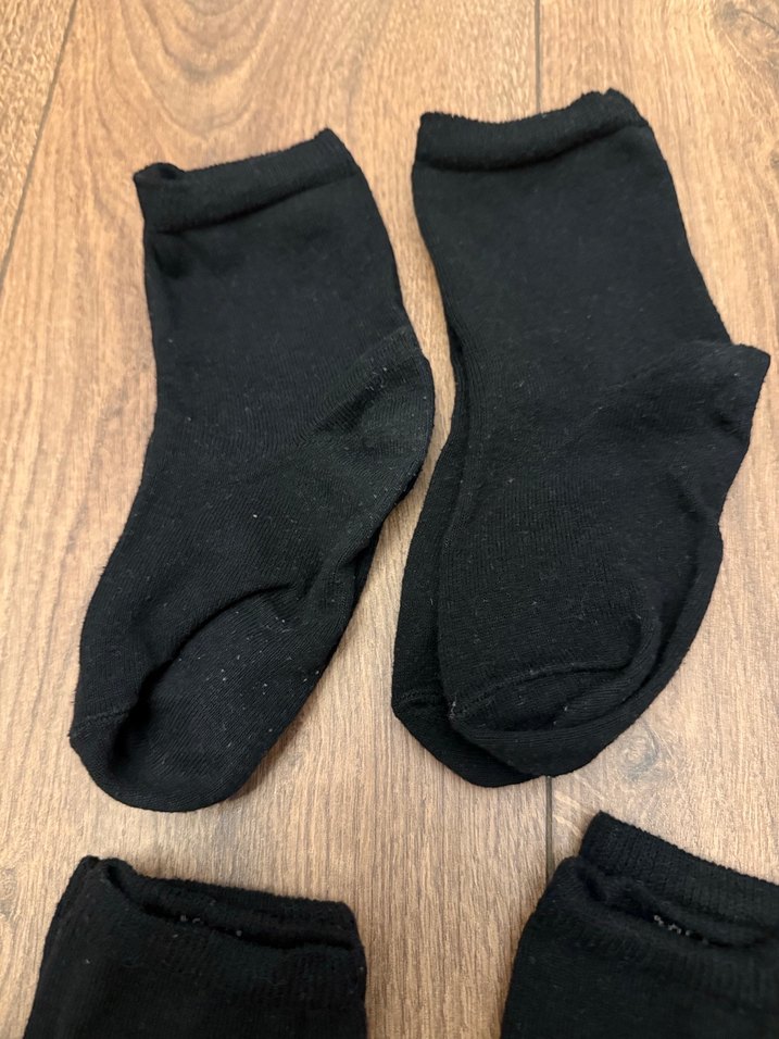 6 Adet Siyah Soket Çorap 26-29 - Görsel 2