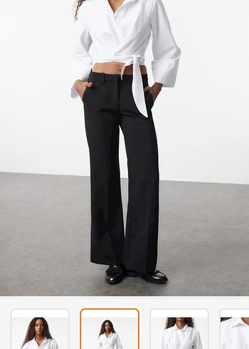 Beyaz Kemerli Kadın Gömlek - Görsel 5