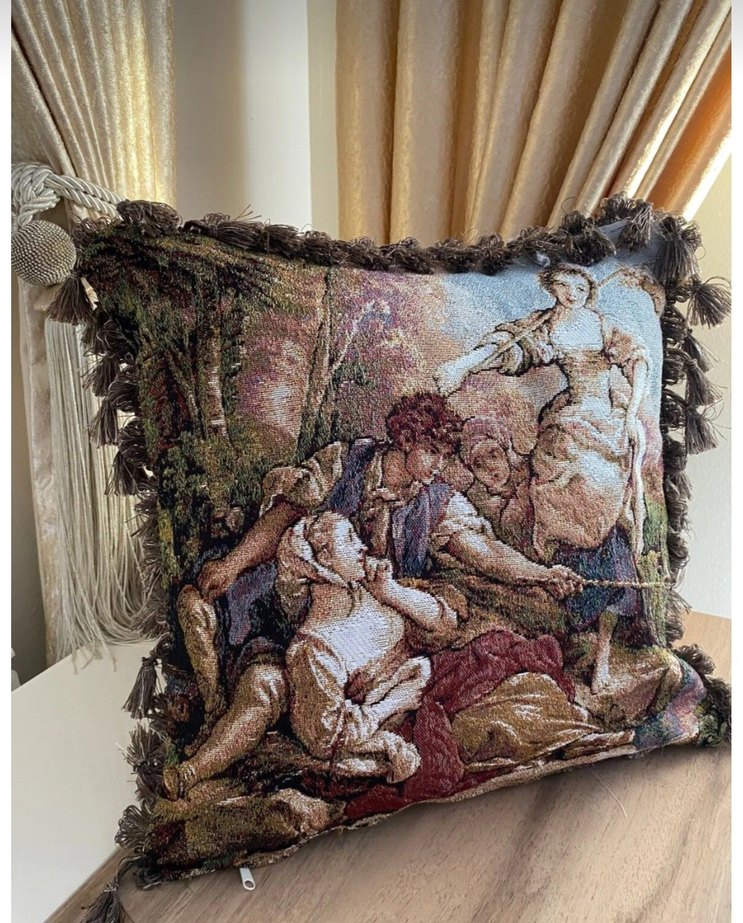 Goblen Bohem Dekoratif Yastık - Görsel 2