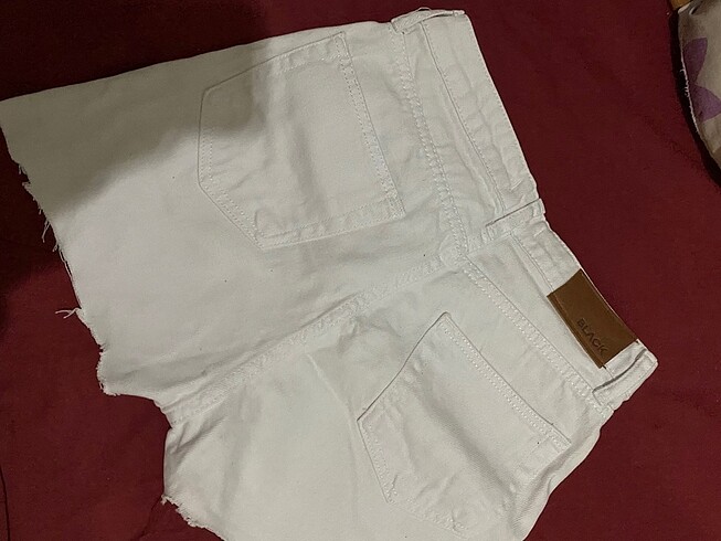 s Beden beyaz Renk denim şort