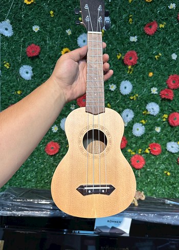 Soprano masif ağaç üst kalite Ukulele