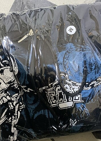 Diğer Siyah Gallows Skulls Y2K MMA Cyber Grunge Kapüşonlu Sweatshirt