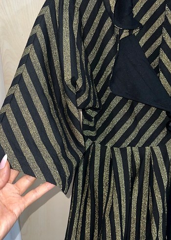 Simli kapşonlu bluz - Görsel 6