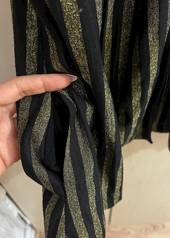 Simli kapşonlu bluz - Görsel 8