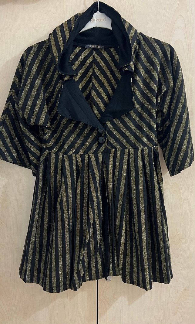 Simli kapşonlu bluz - Görsel 3