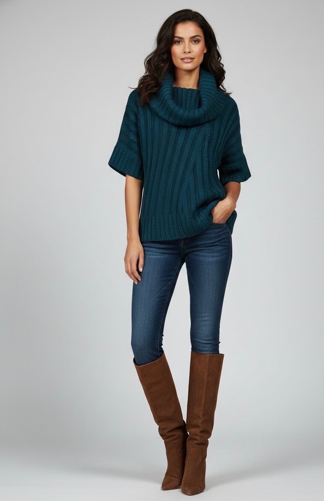 Oui Moments marka boğazlı kazak - Görsel 2