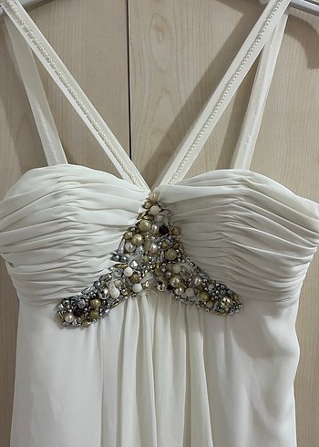 Viol marka şifon abiye elbise - Görsel 9