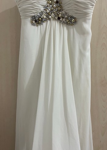 Viol marka şifon abiye elbise - Görsel 7