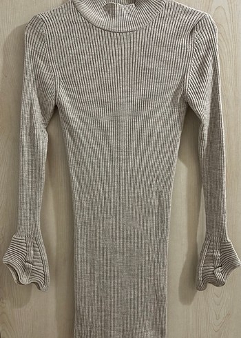 Trendyol marka Balıkçı Yaka Uzun Kollu Triko elbise - Görsel 3