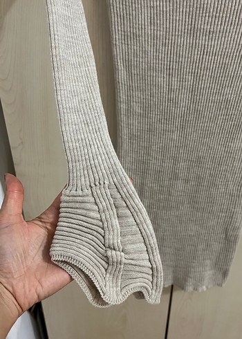 Trendyol marka Balıkçı Yaka Uzun Kollu Triko elbise - Görsel 7