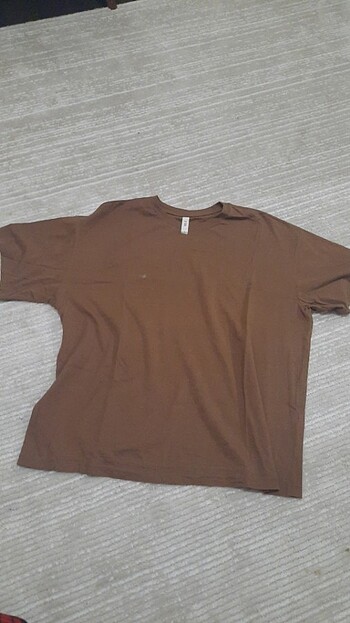 l Beden Defacyo oversize kahverengi tshirt