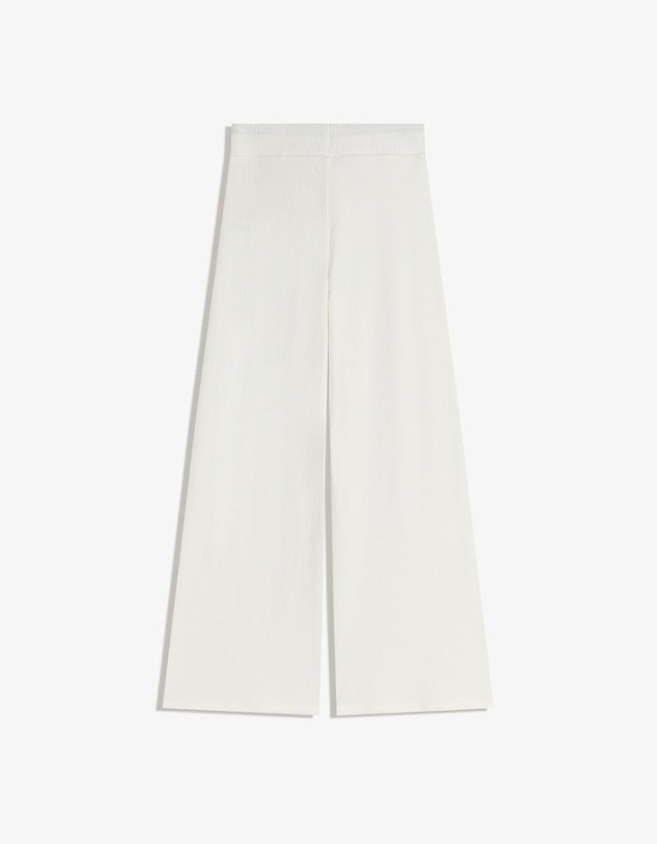 Beyaz Kadın Pamuklu Bol Kesim Eşofman - Görsel 2