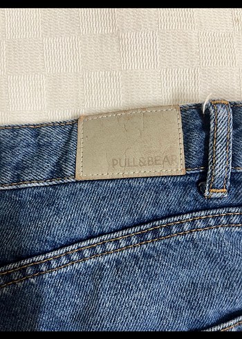 Kadın Mavi Denim Mini Şort - Görsel 3