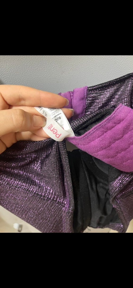 Mor Strappy Gotik Büstiyer - Görsel 4